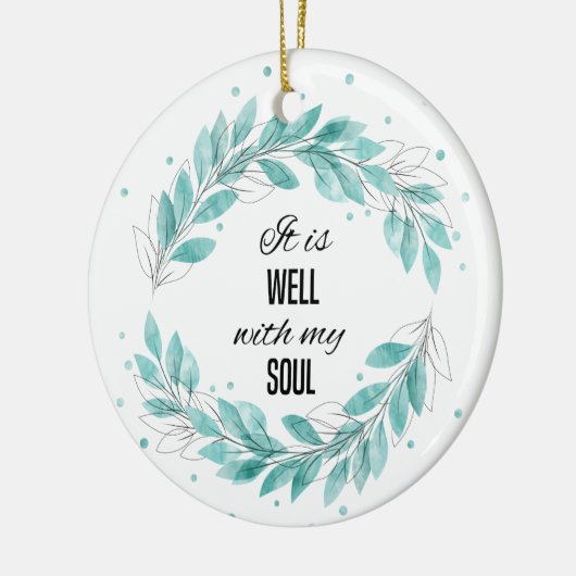 Het is goed met mijn soep keramisch ornament (Links)