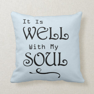 Het is goed met mijn soep kussen