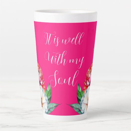 Het is goed met mijn soep latte mok (Voorkant)