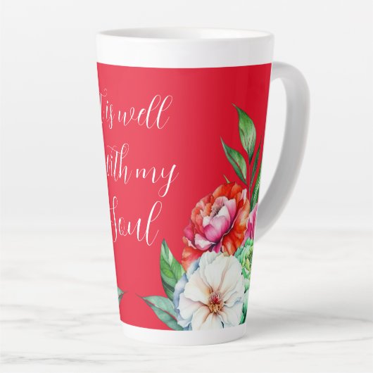 Het is goed met mijn soep latte mok (Rechterhoek)