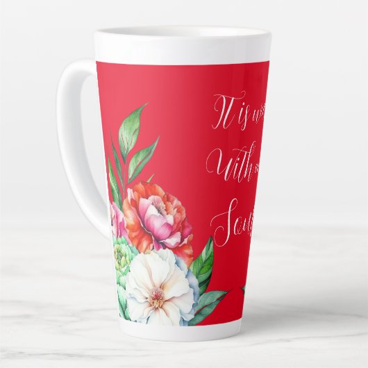 Het is goed met mijn soep latte mok (Linkerhoek)