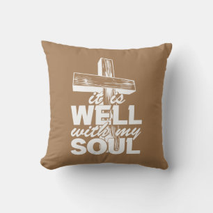 Het is goed met mijn soep met kruis kussen