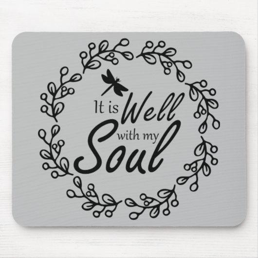 Het is goed met mijn soep muismat (Voorkant)