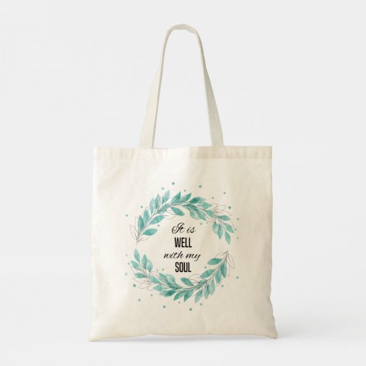 Het is goed met mijn soep tote bag (Achterkant)