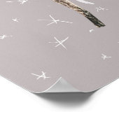 Het is goed met mijn soep, Winter Waterverf Deer Poster (Hoek)