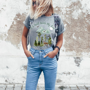 Het is goed met mijn Soul Christelijk Song Woodlan T-shirt