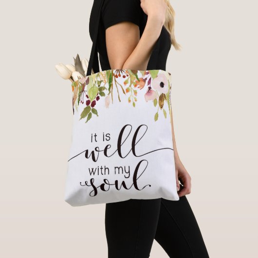 Het is goed met mijn Soul Floral-Canvas tas (Dichtbij)
