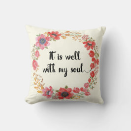 Het is goed met mijn Soul Hymn Quote Pillow. Kussen