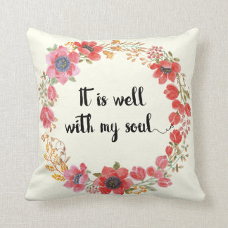 Het is goed met mijn Soul Hymn Quote Pillow. Kussen