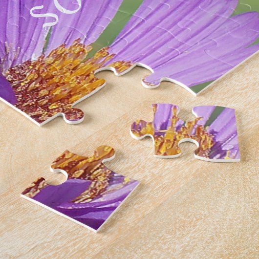 Het is goed met mijn Soul New England Aster Puzzle Legpuzzel (Zijkant)