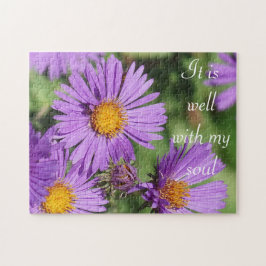 Het is goed met mijn Soul New England Aster Puzzle Legpuzzel