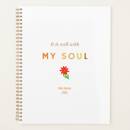 Het is goed met Mijn SouL | Religieus decimaal | B Planner (Voorkant)