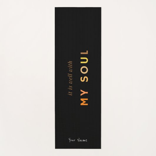 Het is goed met Mijn SouL | Religieus decimaal | B Yogamat (Voorkant)