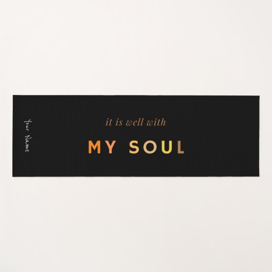 Het is goed met Mijn SouL | Religieus decimaal | B Yogamat (Voorkant (horizontaal))
