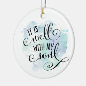 Het is goed met mijn vriendelijke kerstversiering keramisch ornament (Links)