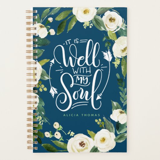 Het is goed met mijn ziel - bemoedigend planner (Voorkant)