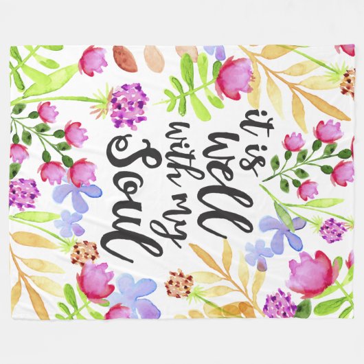 Het is goed met mijn ziel Blanket Fleece Deken (Voorkant (Horizontaal))