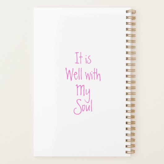 Het is goed met mijn ziel Christelijke inspiratiep Planner (Achterkant)