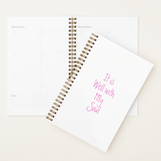 Het is goed met mijn ziel Christelijke inspiratiep Planner (Display)