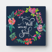 Het is goed met mijn ziel fotoplaat (Voorkant)