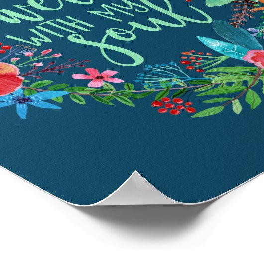 Het is goed met mijn ziel, Hymn, Inspirerend citaa Poster (Hoek)