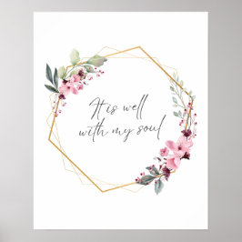 Het is goed met mijn ziel hymne citaat print