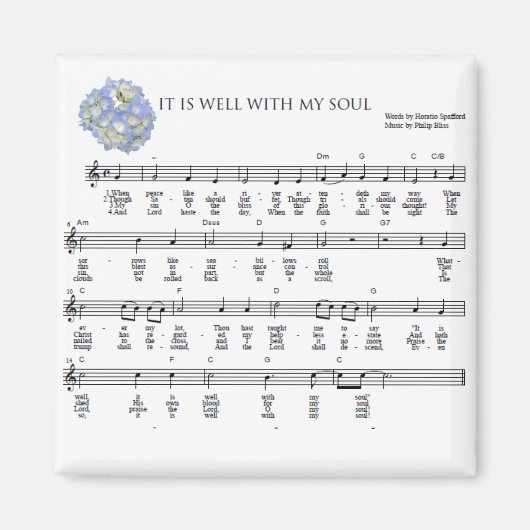 Het is goed met mijn ziel magneet (Voorkant)