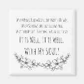 Het is goed met mijn ziel magneet (Voorkant)