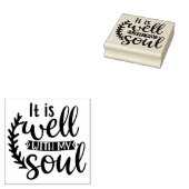 Het is goed met mijn ziel rubberstempel (Gestempeld)
