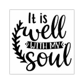 Het is goed met mijn ziel rubberstempel (Afrduk)