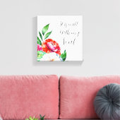 Het is goed met mijn ziel stretched canvas print (Insitu (Woonkamer))