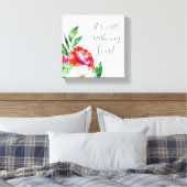 Het is goed met mijn ziel stretched canvas print (Insitu (Slaapkamer))