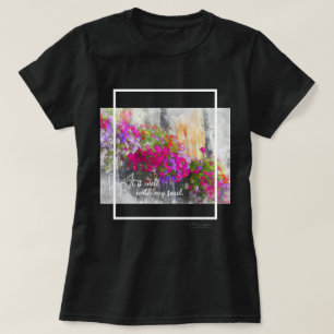  Het Is Goed Met Mijn Ziel Waterverf Bloem T-shirt