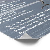 Het is goed met mijn zielenkerk Christelijke Hymne Poster (Hoek)