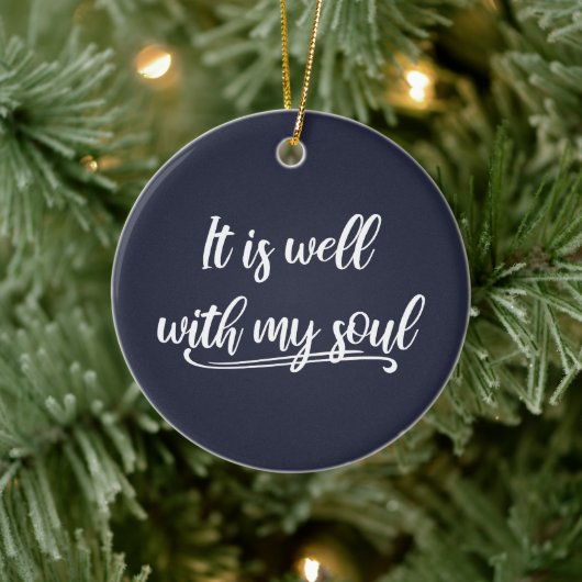 Het is goed met My Soul Christelijk Inspirerend Keramisch Ornament (Boom)
