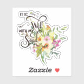 Het is goed narcissen sticker (Vel)