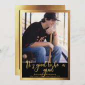 HET IS GOED OM EEN AFSTUDEERDER Goud Manuscript 4  Aankondiging (Voorkant / Achterkant)