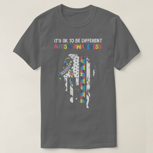 Het is goed om een ander Autisme bewustzijn te heb T-shirt (Design voorkant)