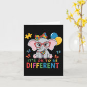Het is goed om een ander autisme te hebben kaart (Gele Bloem)