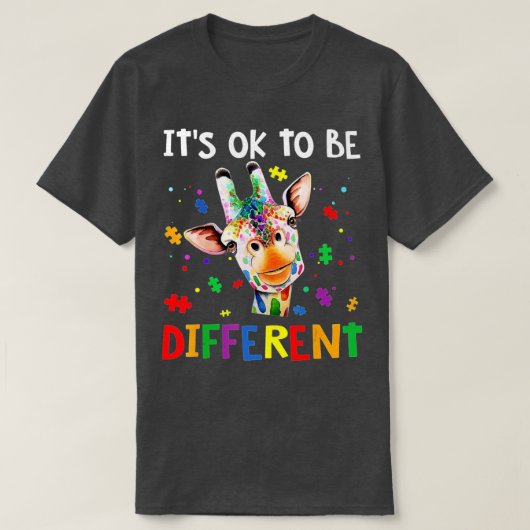 het is goed om een andere autisme - bewustmaking g t-shirt (Design voorkant)