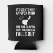 Het is goed om een open geest te hebben, grappig s blikjeskoeler (Achterkant)