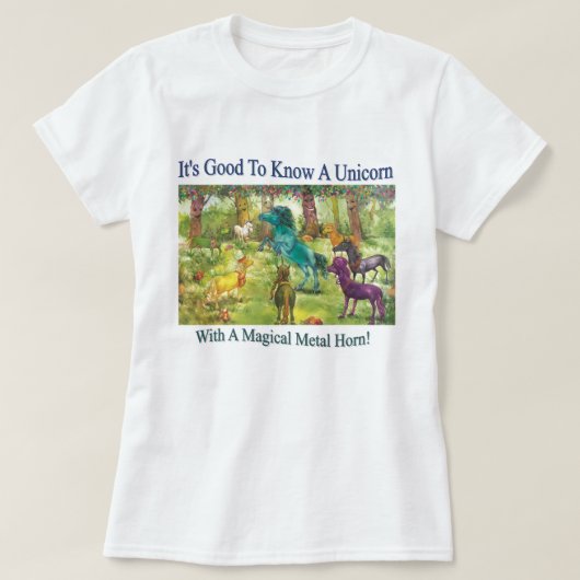 Het is goed om een Unicorn T-Shirt te kennen (Design voorkant)