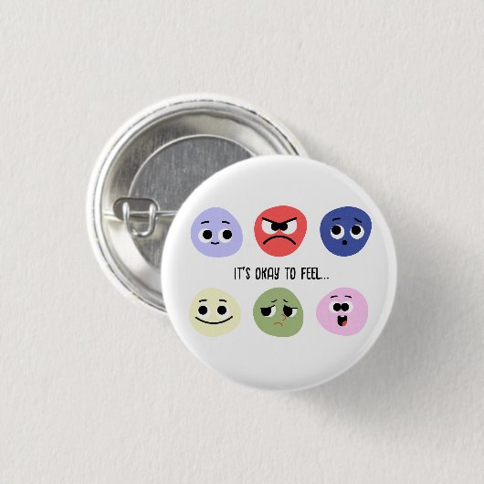 Het is goed om empathie te hebben ronde button 3,2 cm (Voorkant /achterkant)