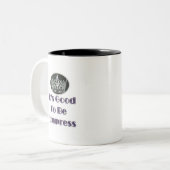 Het is goed om Empress te zijn Tweekleurige Koffiemok (Voorkant links)