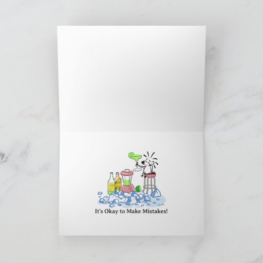 HET IS GOED OM FOUTEN TE MAKEN van Jeff Willis Art Kaart (Binnen)