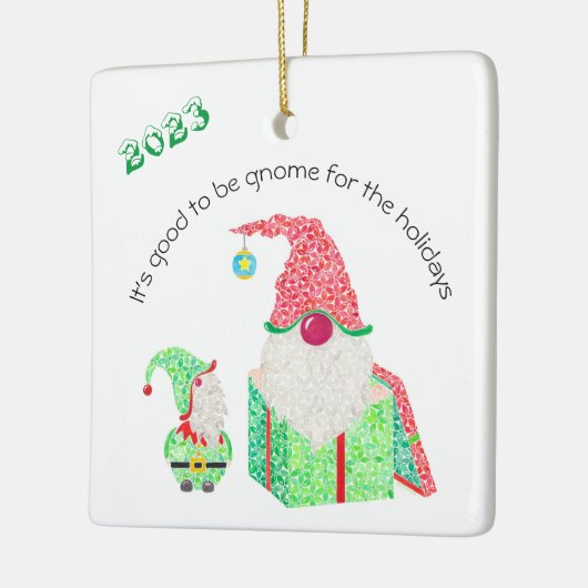 Het is goed om Gnome Ceramic Ornament te zijn (Links)