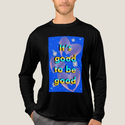 Het is goed om goed te zijn Tri-Blend shirt (Voorkant volledig)