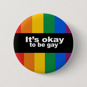 Het is goed om homo-Bumpersticker te zijn Ronde Button 5,7 Cm