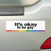 Het is goed om homo te zijn bumpersticker (Op auto)