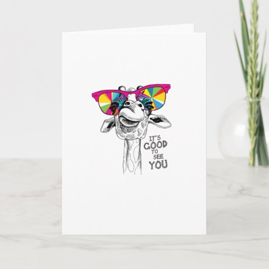 het is goed om je te zien kaart (Voorkant)